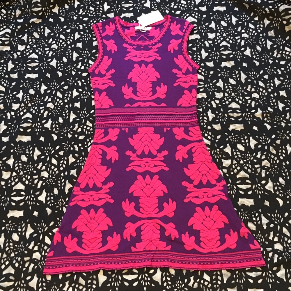 Luna Pink And Purple knit Dress